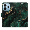 Flip pouzdro iSaprio na mobil Xiaomi Redmi Note 14 4G - Emerald 02 s kapsičkami na karty (Knížkové flipové pouzdro iSaprio pro mobil Xiaomi Redmi Note 14 4G - Emerald 02 - elegantní obal s kapsami, st