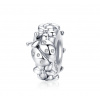 For Silver Korálik stopper Lienka s kvetmi - Striebro 925