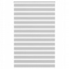Roleta zebra, svetlosivá, šírka tkaniny 135,9 cm, polyester
