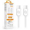 Aligator DATKP55 Dátový POWER 65W / USB-C / USB-C 3A, 0,5m, bílý