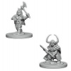 Dungeons & Dragons Nolzur's Marvelous Miniatures - Dwarf Female Barbarian 2-pack, 4 cm