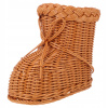 Kôš, košík - 1pc domácnosť Zdwoven Imitation Rattan Storage B (Prútená kvetinová váza tkaná kvetina pot.)