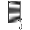 Aqualine Aqualine, DIRECT-E elektrické vykurovacie teleso, rovné, 600x960 mm, 400 W, čierna, ILE96TB