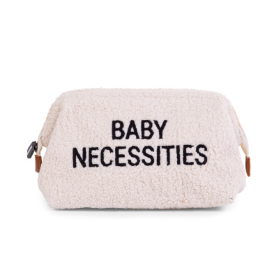 CHILDHOME - Toaletná taška Baby Necessities Teddy Off White