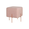 Svetloružový taburet Copper – Artie