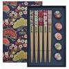 Tokyo Design Studio Čínske paličky set 5 párov s podložkami kvety v krabičke