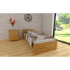 Posteľ z masívu borovice Petra 80x200 cm jelša + rošt ZADARMO
