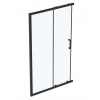 Ideal Standard Connect 2 Sprchové dvere posuvné, dvojdielne, 120 cm, čierna/číre sklo K9264V3