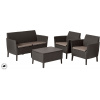 ALLIBERT SALEMO SET hnedá/hnedošedá (253228) - set záhradného nábytku