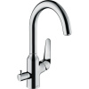 HANSGROHE Focus M42 páková drezová batéria s uzatváracím ventilom pre spotrebič, 1jet, výška výtoku 221 mm, chróm, 71803000