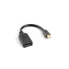 Lanberg AD-0003-BK DisplayPort kábel 0,12 m Mini DisplayPort čierny
