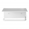 ferm LIVING Držiak na toaletný papier DORA 14 cm, biela, nerezová oceľ