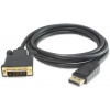 PremiumCord DisplayPort na DVI kábel 2m M/M kportadk02-02