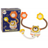 LEAN TOYS Batériový plyšový medvedík Cosmonaut - hračka do sprchy