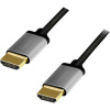 LogiLink HDMI AV prepojovací kábel [1x HDMI zástrčka - 1x HDMI zástrčka] 3 m čiernosivá; CHA0102