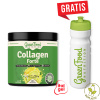 GreenFood Nutrition Collagen Forte 180 g + Ekologická fľaša zadarmo Citrón