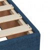 vidaXL Posteľný rám boxspring s matracom modrý 180x200 cm látka - Modrá - 157570-92486