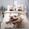 Obliečky BULLDOG WHITE 3-dielna sada 140x200 cm Obliečky BULLDOG WHITE 3-dielna sada 140x200 cm - 140x200 cm - 3 SET 1x vankúš 1x malý vankúš 1x prikrývka - zips