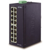 Planet ISW-1600T, 16x 10/100, DIN, IP30, -40~75°C, 12-48VDC, IEEE 802.3az (EEE), EFT+ESD