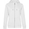 B&C | QUEEN Zipped Hood, Dámska mikina s kapucňou, biela, XL