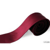 Bordová kravata slim matná Bez vreckovky