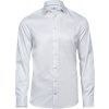 Tee Jays | 4021, Luxusná keprová košeľa Slim Fit s dl. rukávom, biela, M