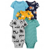 CARTERS CARTER'S Body krátky rukáv Machines chlapec 5ks NB/ veľ. 56