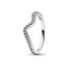 PANDORA prsten Třpytivá vlna 54 192539C01-54
