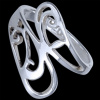 Silver.ag Prsteň strieborný, rastlinný R2502