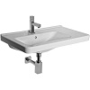 Jika Cubito - Umývadlo s prepadom 750 mmx450 mm, otvor na batériu, pravé, Jika Perla, biela H8124221001041
