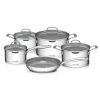 G21 Sada riadu Gourmet Miracle s cedidlom, 9 dielov, nerez / greblon G21-004NG