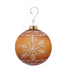 Vianočná sklenená ozdoba perníková gula 1ks,10 cm - 1