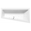 POLYSAN ANDRA R hydromasážna vaňa, 170x90x45cm, Active Hydro-Air, chróm