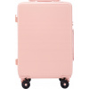 WINGS Svetle ružový kabinový cestovný kufor 55x45x25 bunting kufor small s travel na 4 kolesách kabína tvrdá batožina abs s