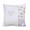 Bellatex Povláček krepový 40x40 cm Srdce fialová