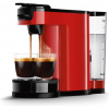 Kávovar s podložkou a filtrom Philips HD6592/84 červený/čierny