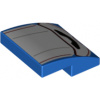 15068pb366 Blue Slope, Curved 2 x 2 x 2/3 with White Seat Back Cushion (Modrý svah, zakřivený 2 x 2 x 2/3 s bílým polštářem na opěradle sedadla)