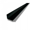 PREFA žľab, hranatý žľaby, dĺžka 3 m, šírka 120 mm (š. 333 mm), čierna P10