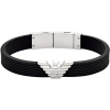 Emporio Armani Štýlový pánsky náramok Eagle Logo EGS3168040
