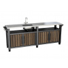 Zahradní skříňka Deco Unity Chef 415L ořech