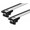 Příčníky Thule Škoda Octavia III combi 2013-2020 s podélníky, WingBar stříbrné (Thule Evo WingBar 7104 + 7112 stříbrné)