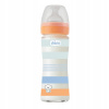 Chicco fľaša dojčenská sklo Well being silikón chlapec oranžová 240 ml