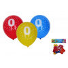 Wiky Balónik nafukovací 30cm - sada 5ks, s číslom 0 WKW009912