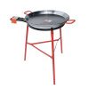 Set horák M50 Paella 50 cm dva okruhy, stojan a panva leštená oceľ 60 cm (Ideálny varič na varenie nielen pod šírym nebom)