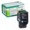Lexmark originál toner C242XC0, cyan, 3500str., extra high capacity, return