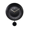 Nástenné hodiny NeXtime Bowl čierne 40 x 30cm