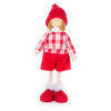 Dekorácia MagicHome Vianoce, Chlapček v károvanej košeli, 32 cm