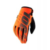 Rukavice BRISKER, 100% (fluo oranžová / čierna) M