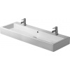 Duravit Vero Washbasin 120 cm Vero white with of, with tp, 2 th 0454120024