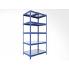Kovový regál do garáže Biedrax 35 x 75 x 240 cm, modrý - 5 políc pozink
